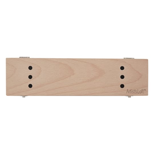 6 Pack: Small Wood Brush Box by Artist's Loft™